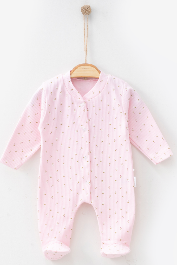 Baby Rompers and Overalls - B1 - Çiçek Desenli Raporlu Kız Tulum - Brand: NAYINOM - Women & Kids, Baby Clothes Wholesale - Globality Store