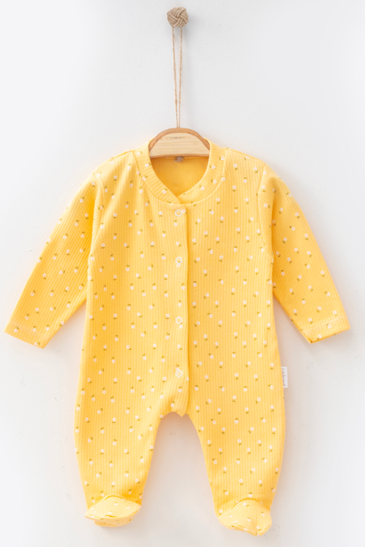 Baby Rompers and Overalls - B1 - Çiçek Desenli Raporlu Kız Tulum - Brand: NAYINOM - Women & Kids, Baby Clothes Wholesale - Globality Store
