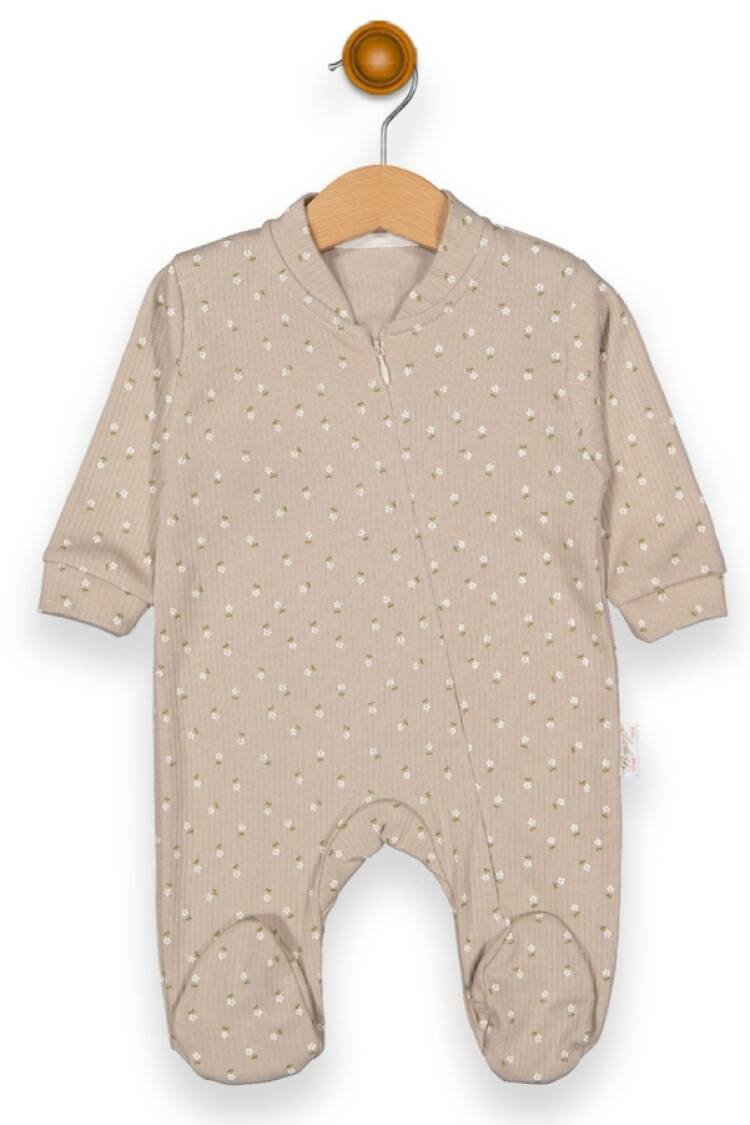 Baby Rompers and Overalls - B1 - Çiçek Desenli Raporlu Patikli Kız Bebe Tulum - Brand: BEYAZ BEBEK - Women & Kids, Baby Clothes Wholesale - Globality Store