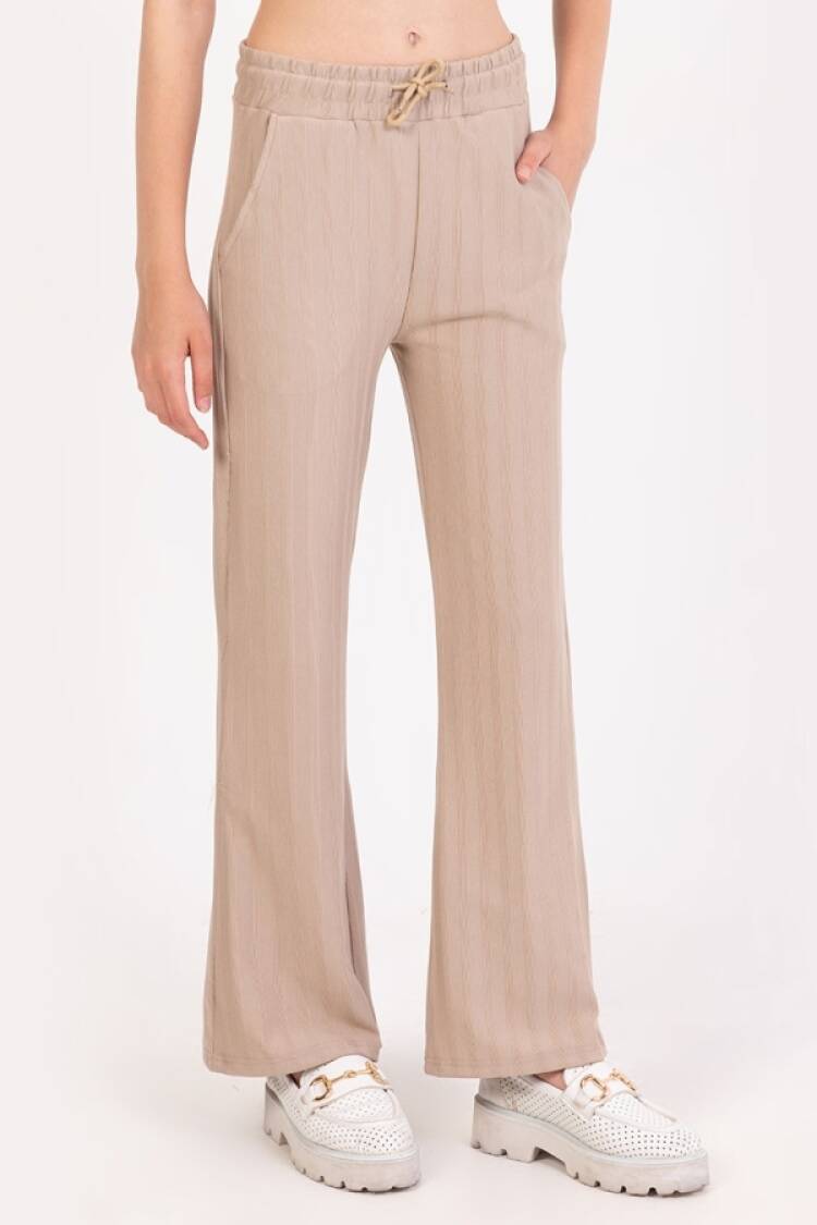 Girls' Suits - B1 - Çizgi Desenli Kız Tek Alt - Brand: Nickel - Women & Kids, Baby Clothes Wholesale - Globality Store