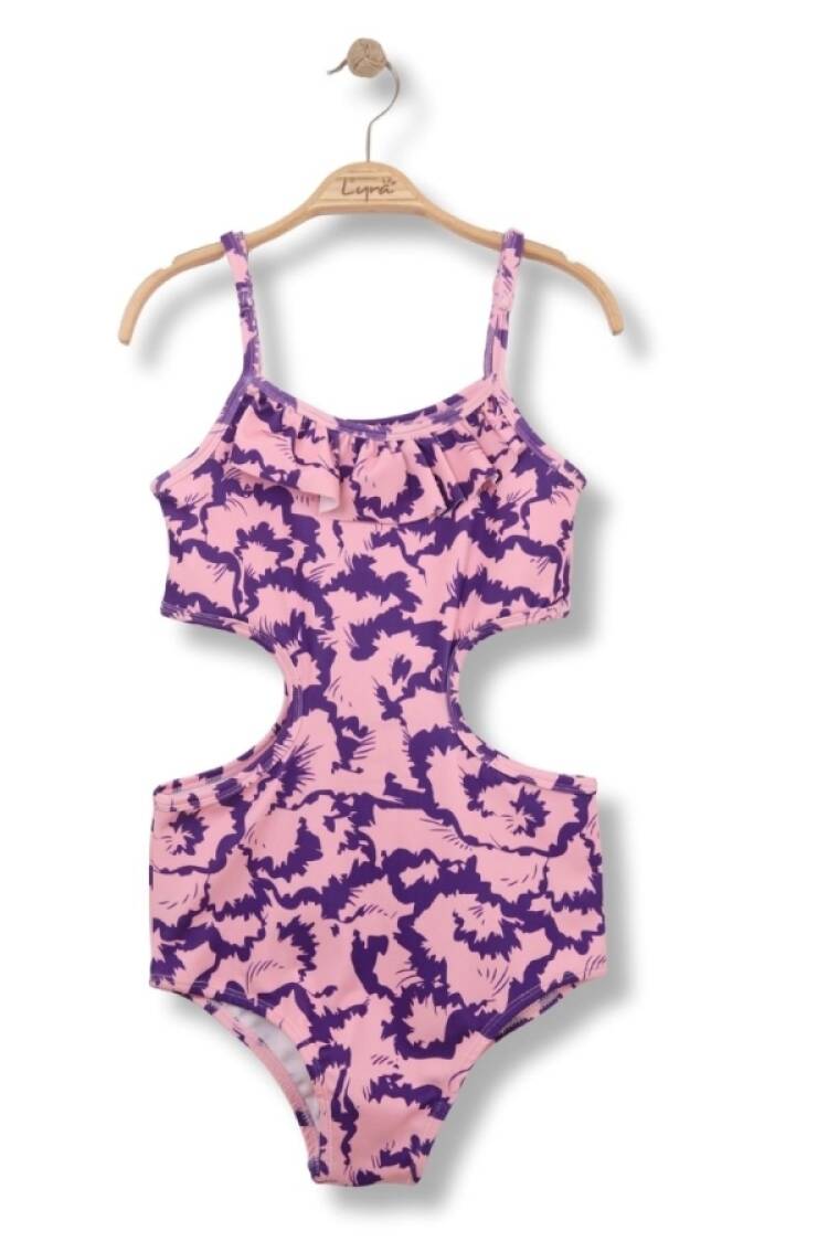 Mayo &amp; Deniz Şortu - B1 - Desenli Kız Mayo - Brand: LYRA KİDS - Women & Kids, Baby Clothes Wholesale - Globality Store
