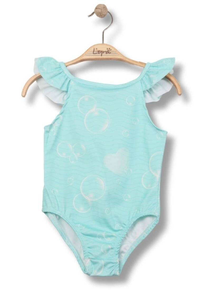Mayo &amp; Deniz Şortu - B1 - Desenli Kız Mayo - Brand: LYRA KİDS - Women & Kids, Baby Clothes Wholesale - Globality Store