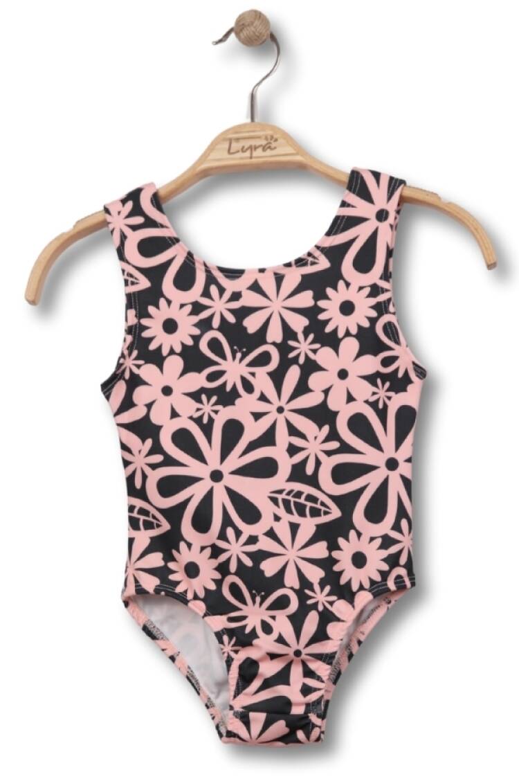 Mayo &amp; Deniz Şortu - B1 - Desenli Kız Mayo - Brand: LYRA KİDS - Women & Kids, Baby Clothes Wholesale - Globality Store