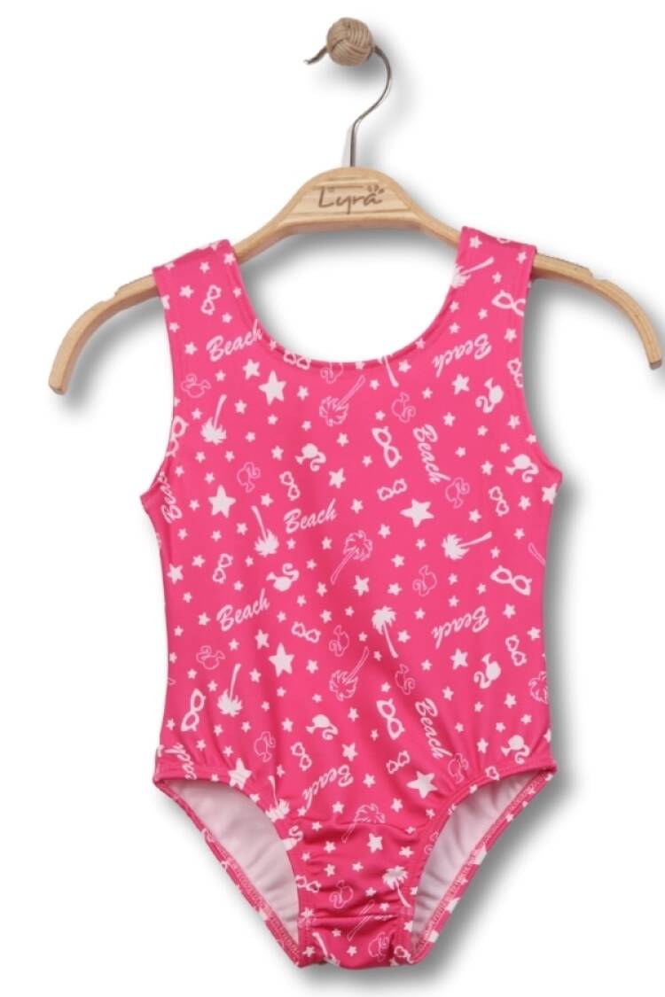 Mayo &amp; Deniz Şortu - B1 - Desenli Kız Mayo - Brand: LYRA KİDS - Women & Kids, Baby Clothes Wholesale - Globality Store
