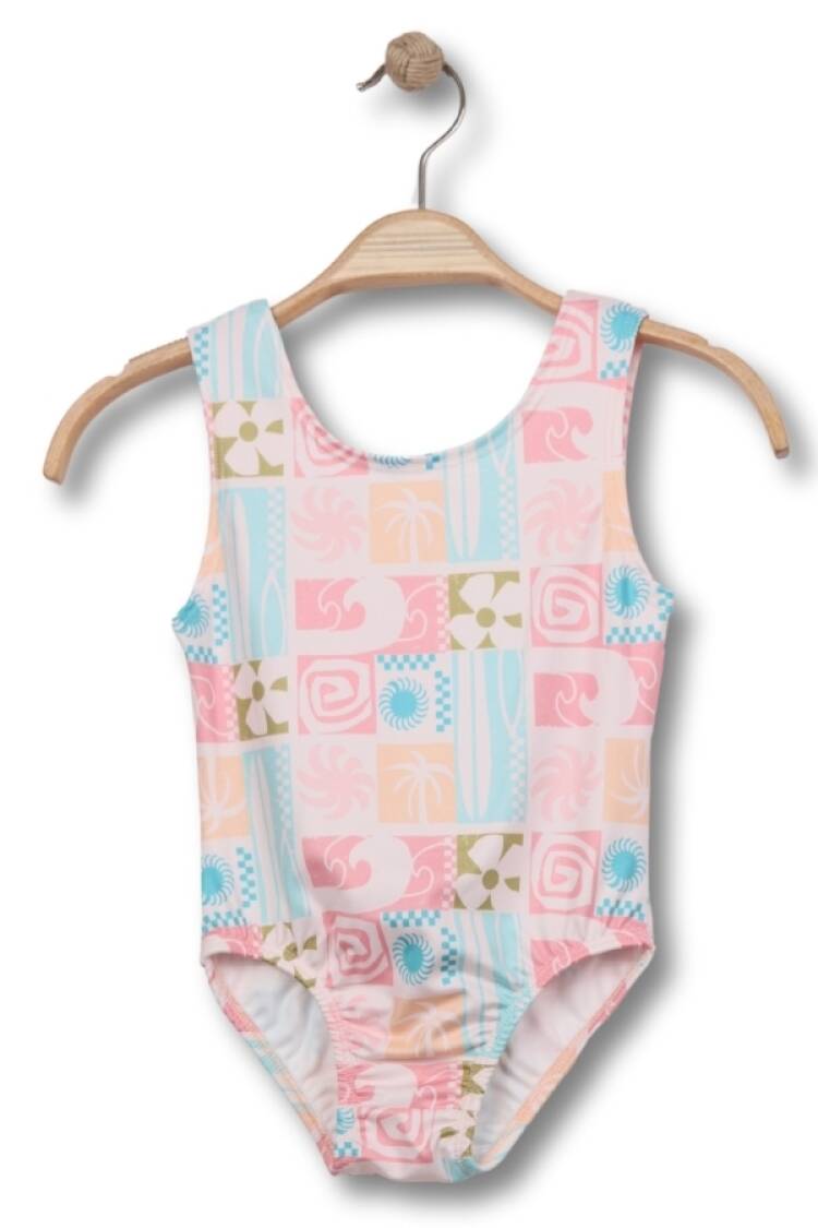 Mayo &amp; Deniz Şortu - B1 - Desenli Kız Mayo - Brand: LYRA KİDS - Women & Kids, Baby Clothes Wholesale - Globality Store