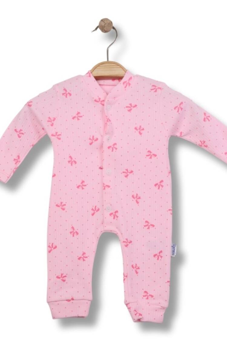 Baby Rompers and Overalls - B1 - Desenli Raporlu Kız Bebe Tulum - Brand: SÜPERMİNİ - Women & Kids, Baby Clothes Wholesale - Globality Store