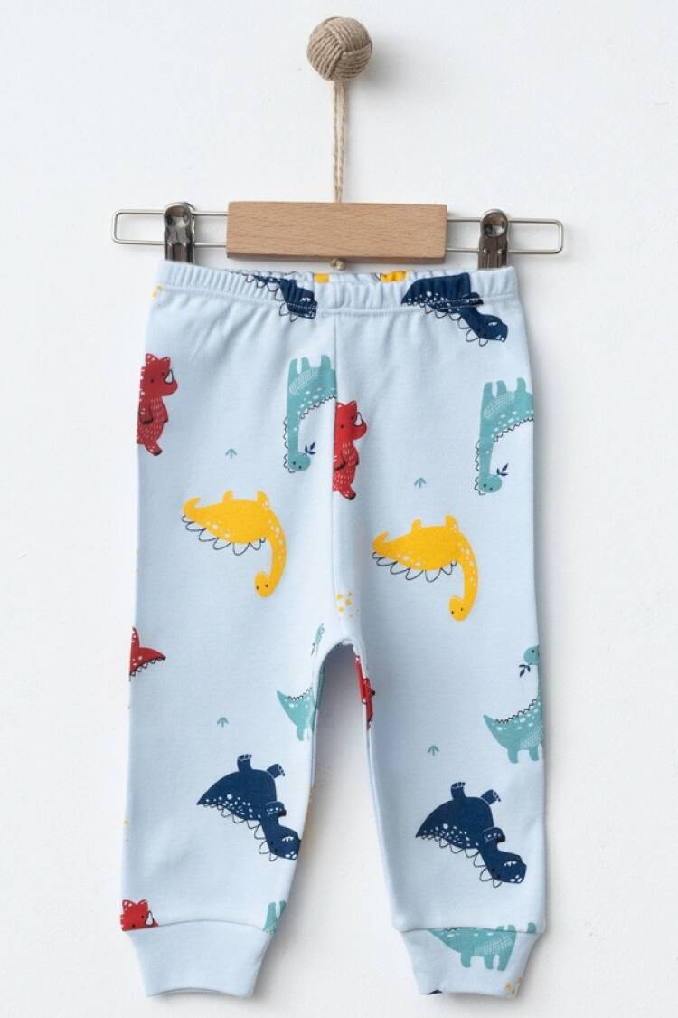 Baby Rompers and Overalls - B1 - Dinozor Desenli Erkek Bebe Tek Alt - Brand: NAYINOM - Women & Kids, Baby Clothes Wholesale - Globality Store