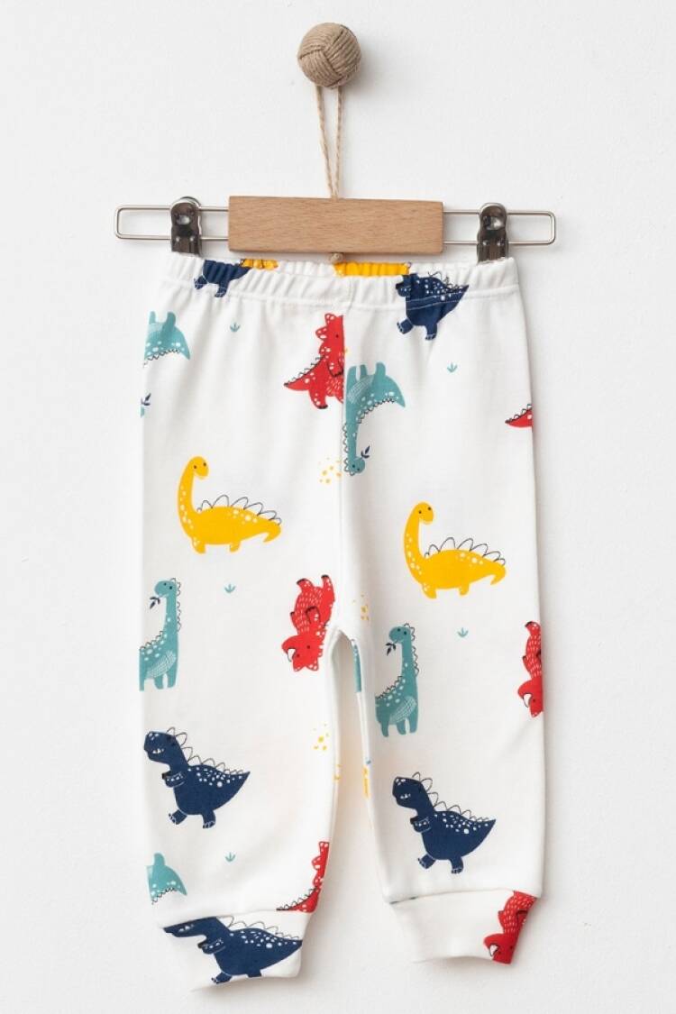 Baby Rompers and Overalls - B1 - Dinozor Desenli Erkek Bebe Tek Alt - Brand: NAYINOM - Women & Kids, Baby Clothes Wholesale - Globality Store