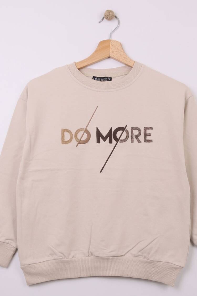 Boys' Tops - B1 - Domore Baskılı Erkek Sweat - Brand: FİRST KİDS - Women & Kids, Baby Clothes Wholesale - Globality Store