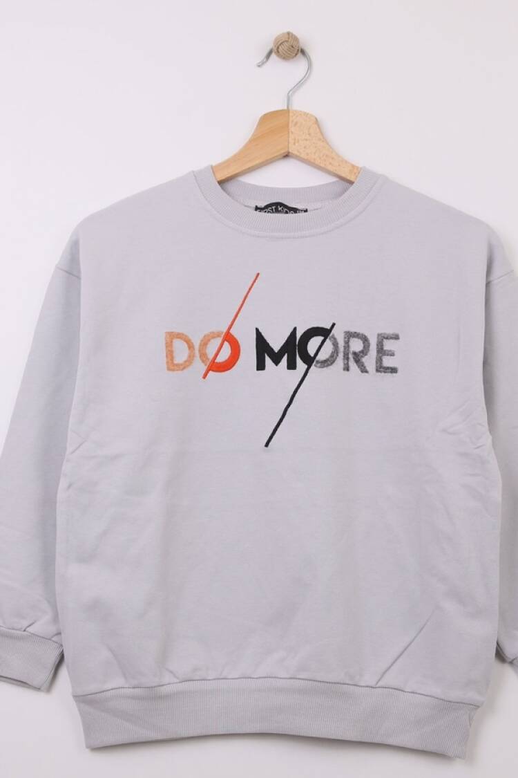 Boys' Tops - B1 - Domore Baskılı Erkek Sweat - Brand: FİRST KİDS - Women & Kids, Baby Clothes Wholesale - Globality Store