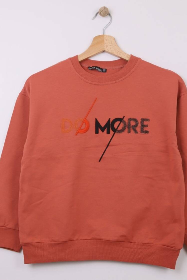 Boys' Tops - B1 - Domore Baskılı Erkek Sweat - Brand: FİRST KİDS - Women & Kids, Baby Clothes Wholesale - Globality Store
