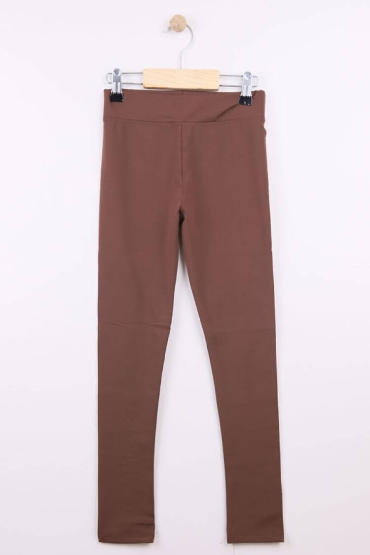 Girls' Bottom Wear - B1 - Düz Kız Tayt 2ip Şardonlu - Brand: LANGA - Women & Kids, Baby Clothes Wholesale - Globality Store