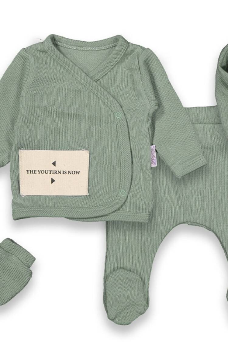 Newborn - B1 - Erkek Bebe 5li Hastane Çıkışı Zıbın Set - Brand: BEYAZ BEBEK - Women & Kids, Baby Clothes Wholesale - Globality Store