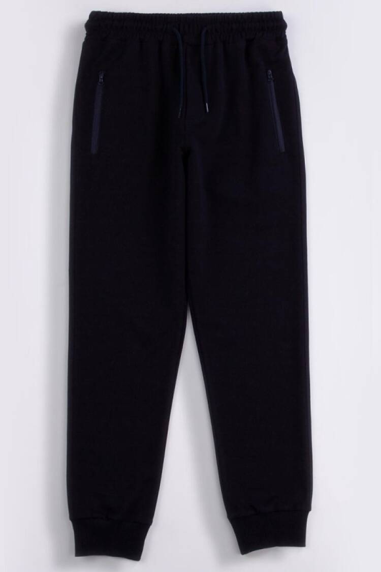 Eşofman Tek Alt - B1 - Fermuarlı Klasik Düz Unisex Okul Tek Alt - Brand: CARİBOU - Women & Kids, Baby Clothes Wholesale - Globality Store