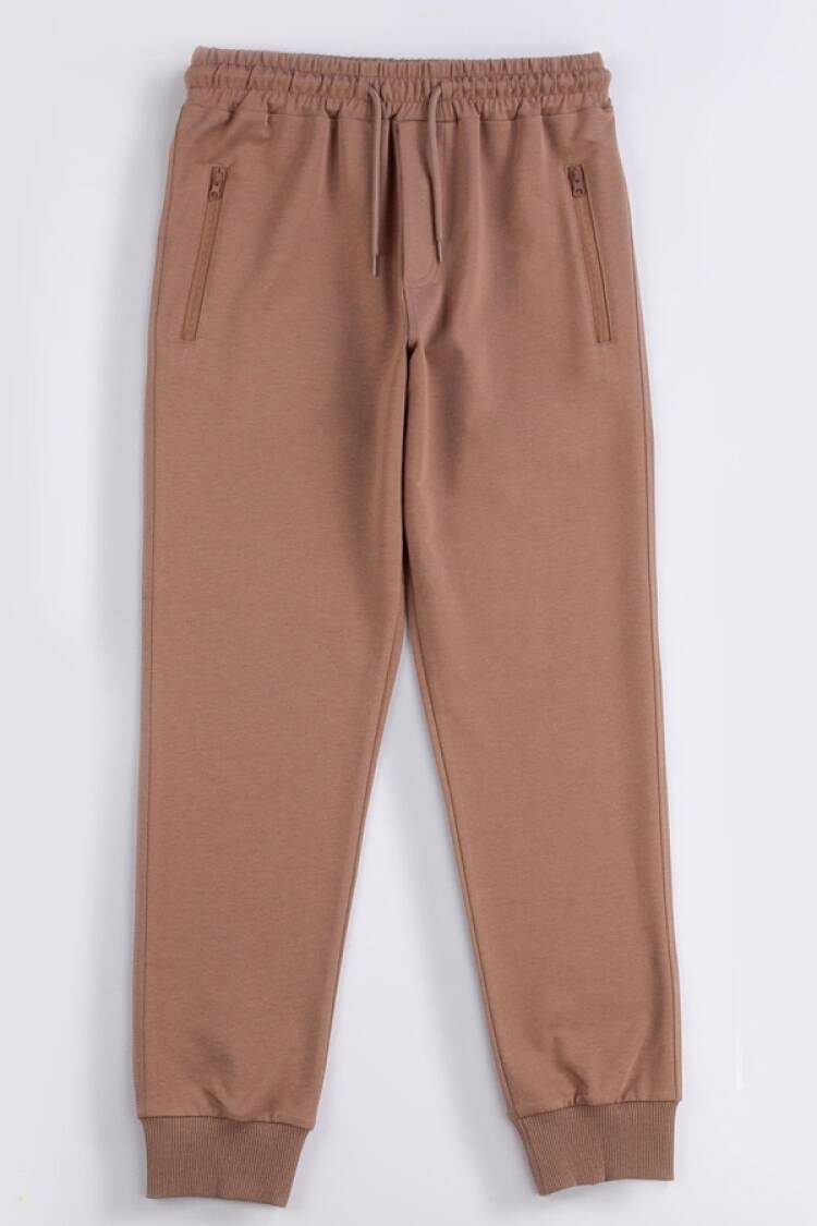 Eşofman Tek Alt - B1 - Fermuarlı Klasik Düz Unisex Okul Tek Alt - Brand: CARİBOU - Women & Kids, Baby Clothes Wholesale - Globality Store