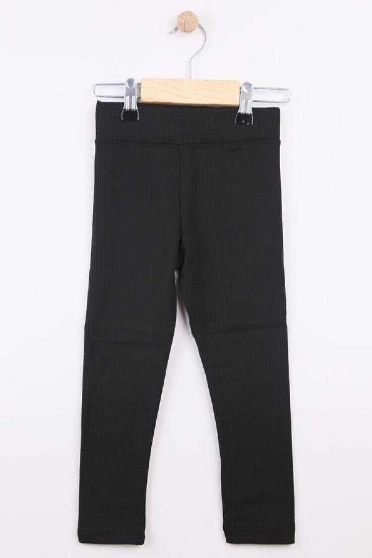 Girls' Bottom Wear - B1 - Fitilli Kız Tayt 2ip Şardonlu - Brand: LANGA - Women & Kids, Baby Clothes Wholesale - Globality Store