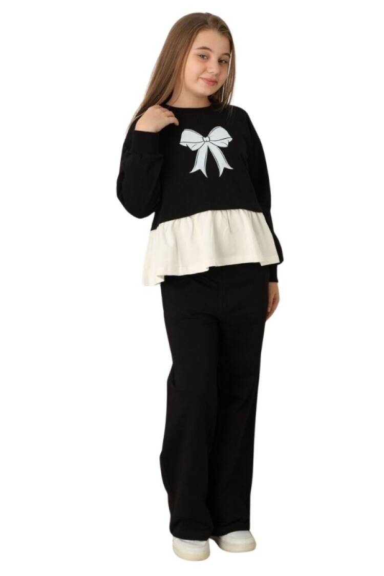 Girls' Suits - B1 - Fiyonk Baskılı Kız Takım - Brand: ÖZ BEBE - Women & Kids, Baby Clothes Wholesale - Globality Store