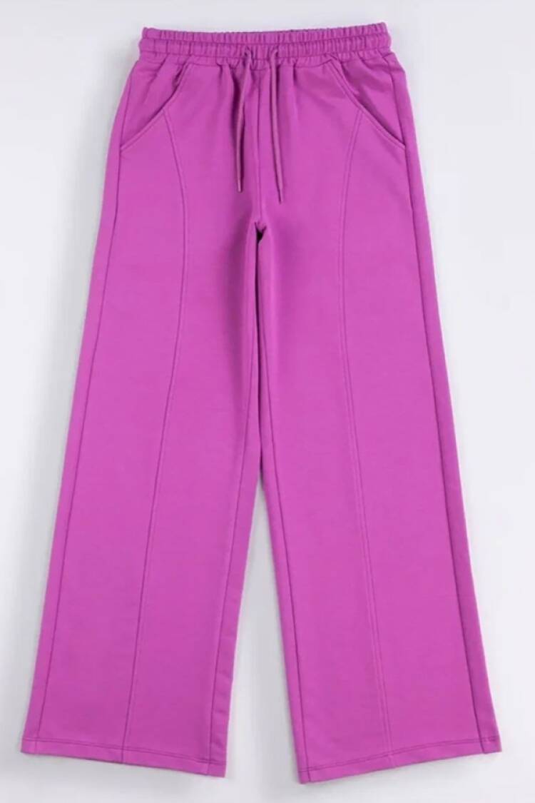 Girls' Suits - B1 - Geniş Paçalı Kız Tek Alt - Brand: CARİBOU - Women & Kids, Baby Clothes Wholesale - Globality Store