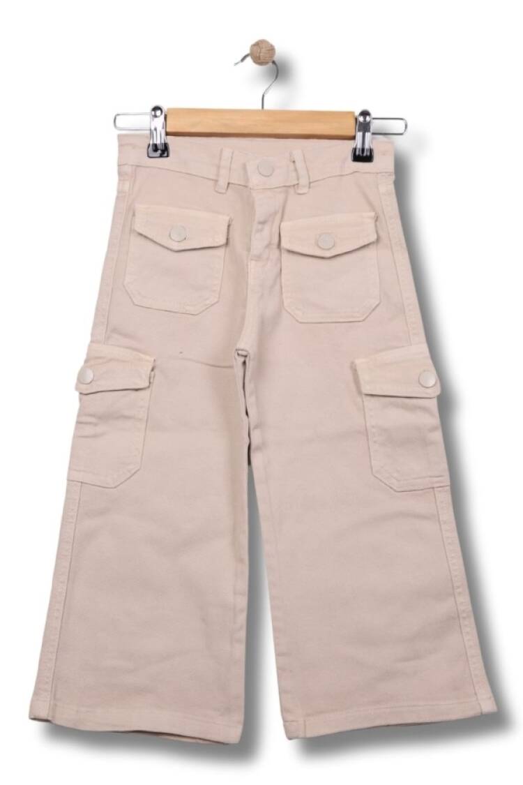 Girls' Bottom Wear - B1 - Kargo Cepli Kız Pantolon - Brand: BAYHAS - Women & Kids, Baby Clothes Wholesale - Globality Store
