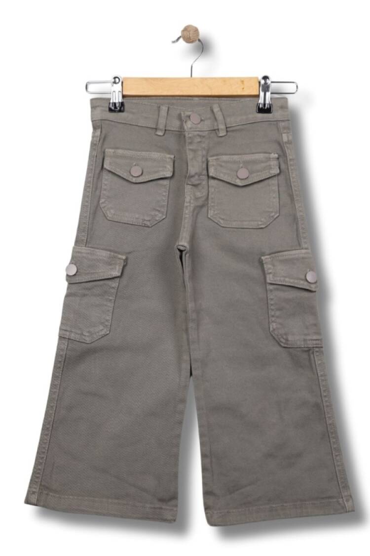 Girls' Bottom Wear - B1 - Kargo Cepli Kız Pantolon - Brand: BAYHAS - Women & Kids, Baby Clothes Wholesale - Globality Store