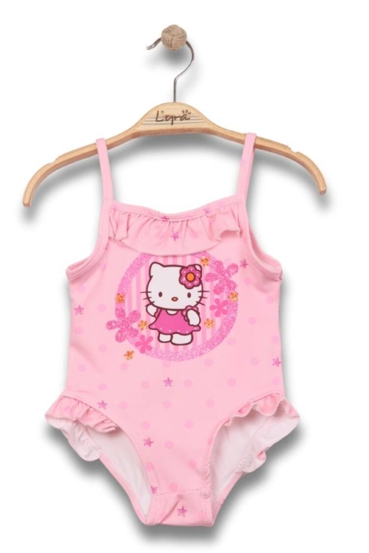 Mayo &amp; Deniz Şortu - B1 - Kedi Desenli Kız Mayo - Brand: LYRA KİDS - Women & Kids, Baby Clothes Wholesale - Globality Store