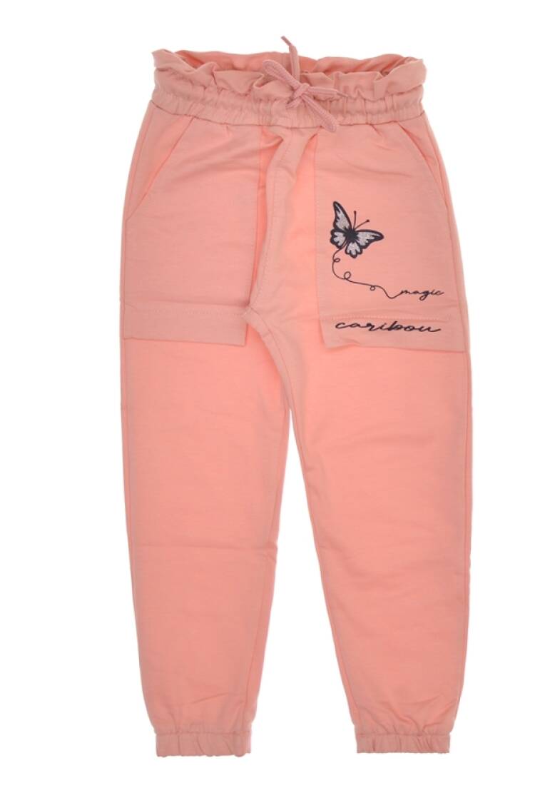 Girls' Suits - B1 - Kelebek Baskılı Kız Tek Alt - Brand: CARİBOU - Women & Kids, Baby Clothes Wholesale - Globality Store