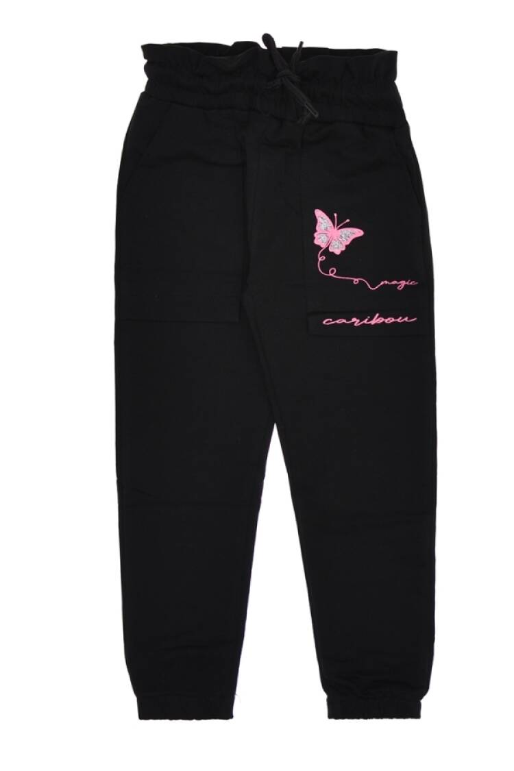 Girls' Suits - B1 - Kelebek Baskılı Kız Tek Alt - Brand: CARİBOU - Women & Kids, Baby Clothes Wholesale - Globality Store