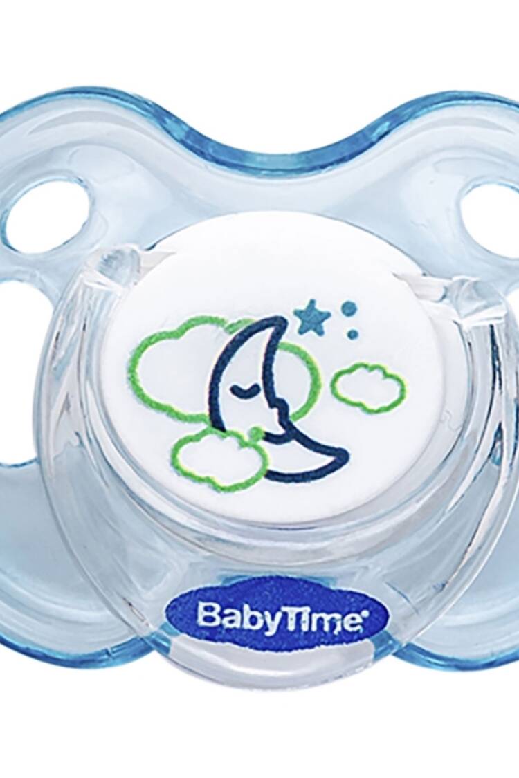 Anne Bebek Araç &amp; Gereç - B1 - Kiraz Uçlu Akide Desenli Emzik 0-6 Ay - Brand: BABY TİME - Women & Kids, Baby Clothes Wholesale - Globality Store