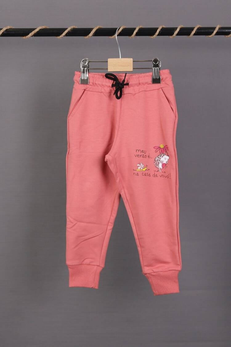 Girls' Suits - B1 - Kirpi Baskılı Kız Tek Alt - Brand: CARİBOU - Women & Kids, Baby Clothes Wholesale - Globality Store