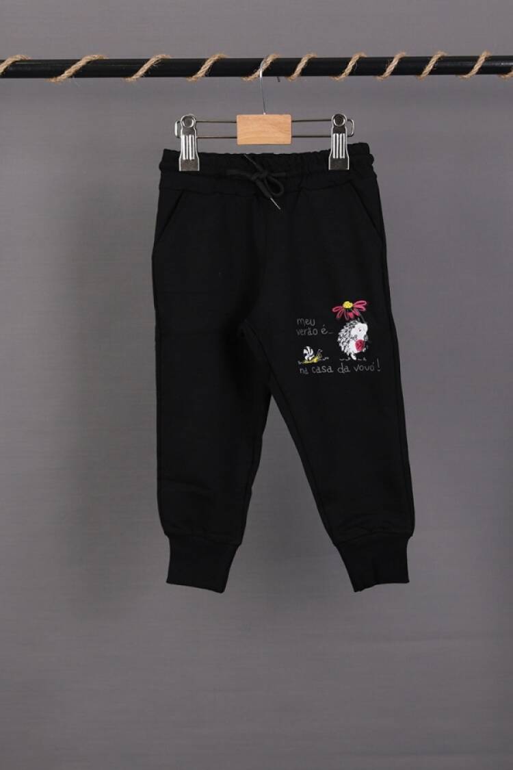 Girls' Suits - B1 - Kirpi Baskılı Kız Tek Alt - Brand: CARİBOU - Women & Kids, Baby Clothes Wholesale - Globality Store