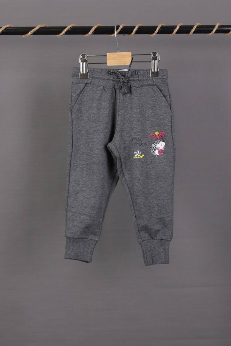Girls' Suits - B1 - Kirpi Baskılı Kız Tek Alt - Brand: CARİBOU - Women & Kids, Baby Clothes Wholesale - Globality Store