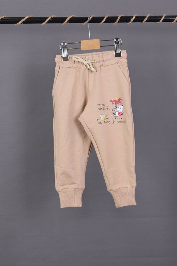 Girls' Suits - B1 - Kirpi Baskılı Kız Tek Alt - Brand: CARİBOU - Women & Kids, Baby Clothes Wholesale - Globality Store