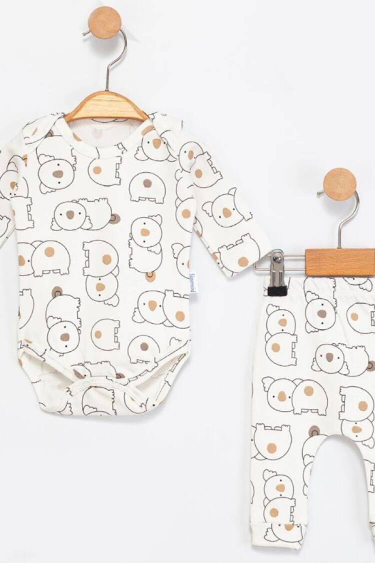 Baby Sets - B1 - Koala Desenli Erkek Bebe Takım - Brand: SÜPERMİNİ - Women & Kids, Baby Clothes Wholesale - Globality Store