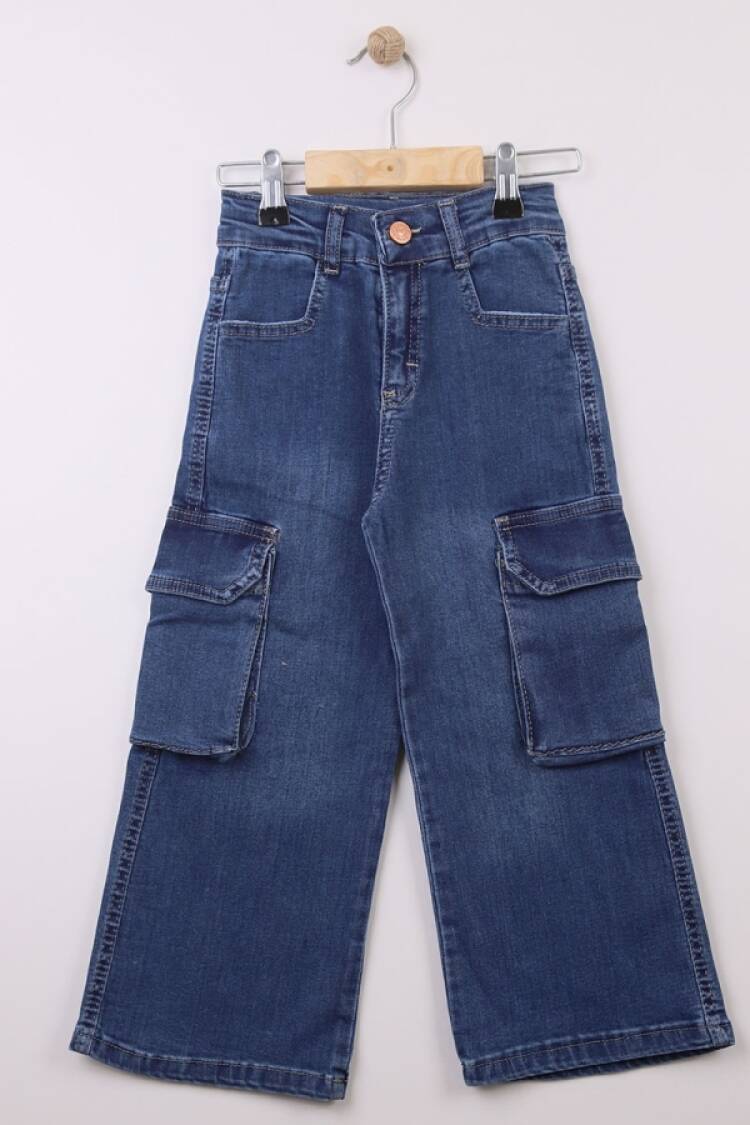 Girls' Bottom Wear - B1 - Komando Cepli Kız Pantolon - Brand: BAYHAS - Women & Kids, Baby Clothes Wholesale - Globality Store