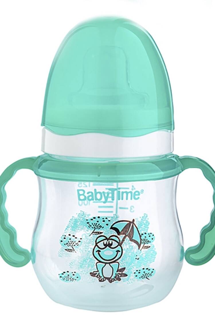 Anne Bebek Araç &amp; Gereç - B1 - Kulplu Damla Akıtmaz Alıştırma Bardağı - Brand: BABY TİME - Women & Kids, Baby Clothes Wholesale - Globality Store
