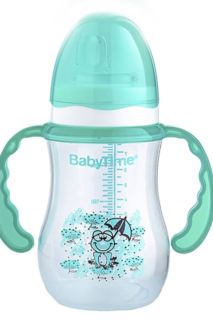 Anne Bebek Araç &amp; Gereç - B1 - Kulplu Damla Akıtmaz Bardak 250ml - Brand: BABY TİME - Women & Kids, Baby Clothes Wholesale - Globality Store
