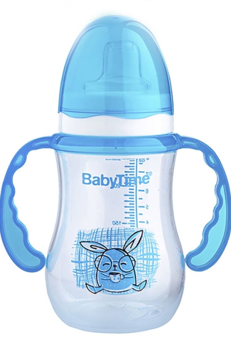 Anne Bebek Araç &amp; Gereç - B1 - Kulplu Damla Akıtmaz Bardak 250ml - Brand: BABY TİME - Women & Kids, Baby Clothes Wholesale - Globality Store