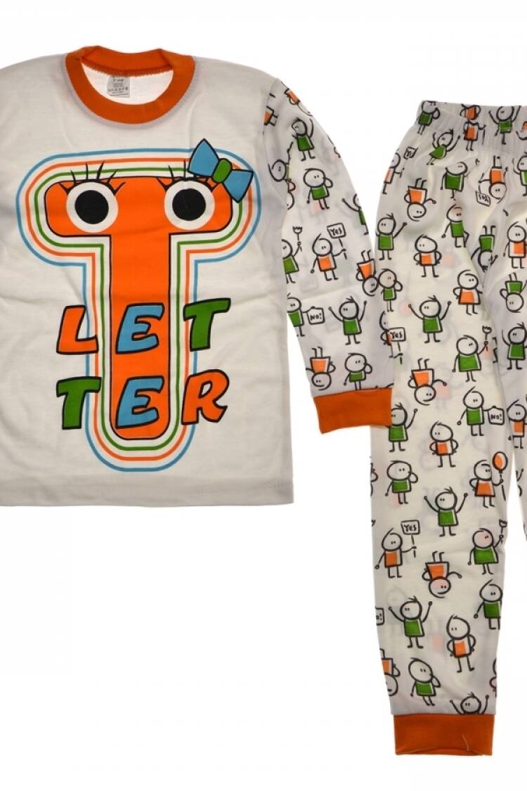 Boy's Pajamas - B1 - LET BASKILI ERKEK PİJAMA TAKIM - Brand: SÜPERMİNİ - Women & Kids, Baby Clothes Wholesale - Globality Store