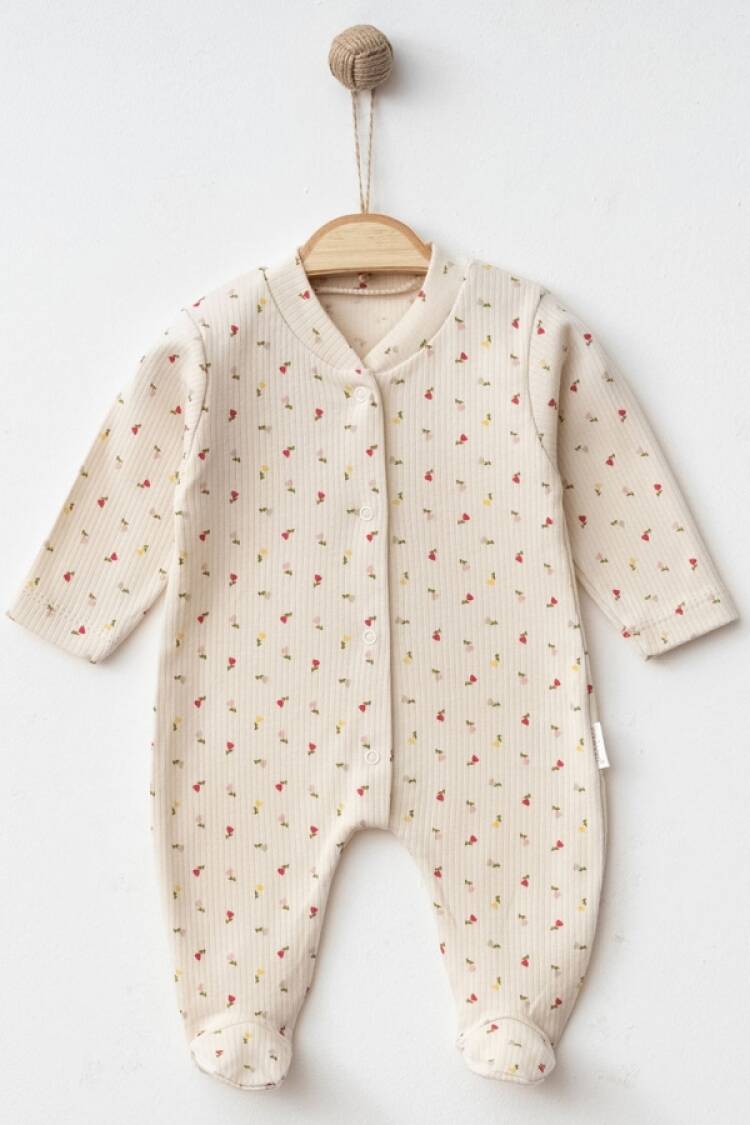 Baby Rompers and Overalls - B1 - Lale Desenli Raporlu Patikli Kız Bebe Tulum - Brand: NAYINOM - Women & Kids, Baby Clothes Wholesale - Globality Store