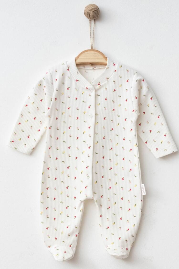 Baby Rompers and Overalls - B1 - Lale Desenli Raporlu Patikli Kız Bebe Tulum - Brand: NAYINOM - Women & Kids, Baby Clothes Wholesale - Globality Store