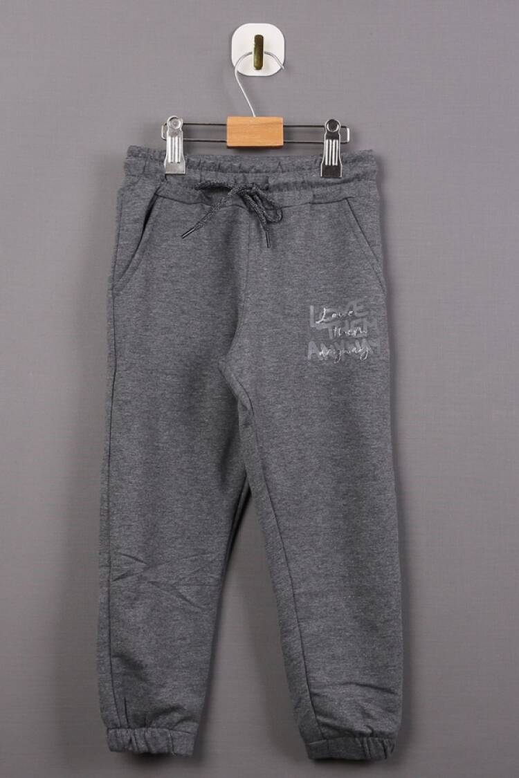 Girls' Suits - B1 - Love Baskılı Kız Tek Alt - Brand: CARİBOU - Women & Kids, Baby Clothes Wholesale - Globality Store