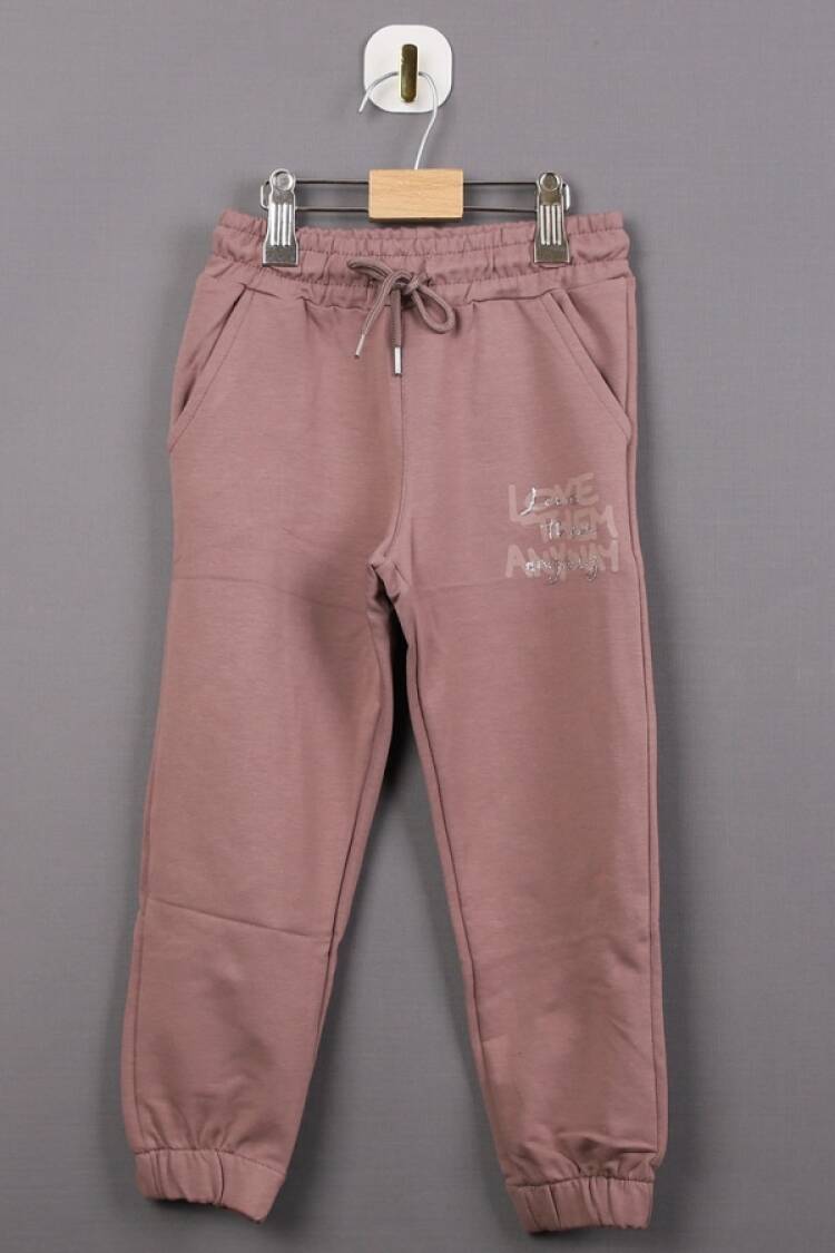 Girls' Suits - B1 - Love Baskılı Kız Tek Alt - Brand: CARİBOU - Women & Kids, Baby Clothes Wholesale - Globality Store