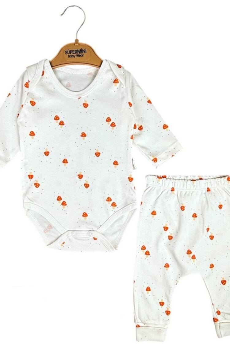 Baby Sets - B1 - Mantar Desenli Erkek Bebe Takım - Brand: SÜPERMİNİ - Women & Kids, Baby Clothes Wholesale - Globality Store