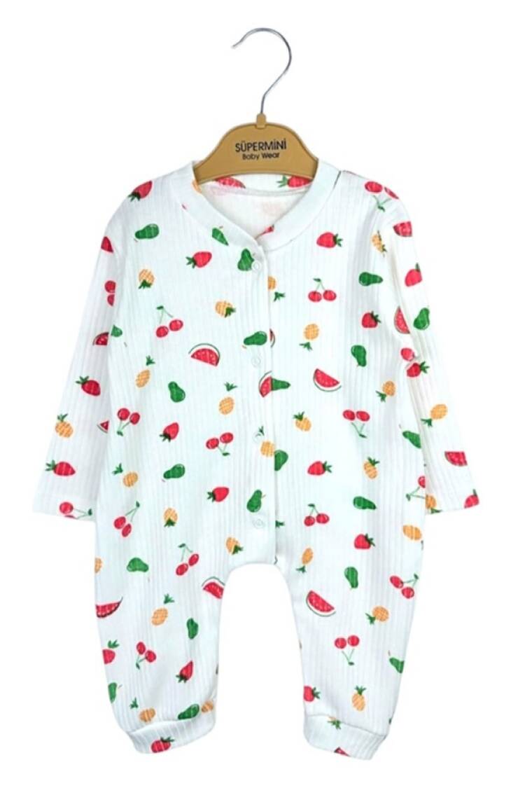 Baby Rompers and Overalls - B1 - Meyve Desenli Kız Bebek Tulum - Brand: SÜPERMİNİ - Women & Kids, Baby Clothes Wholesale - Globality Store