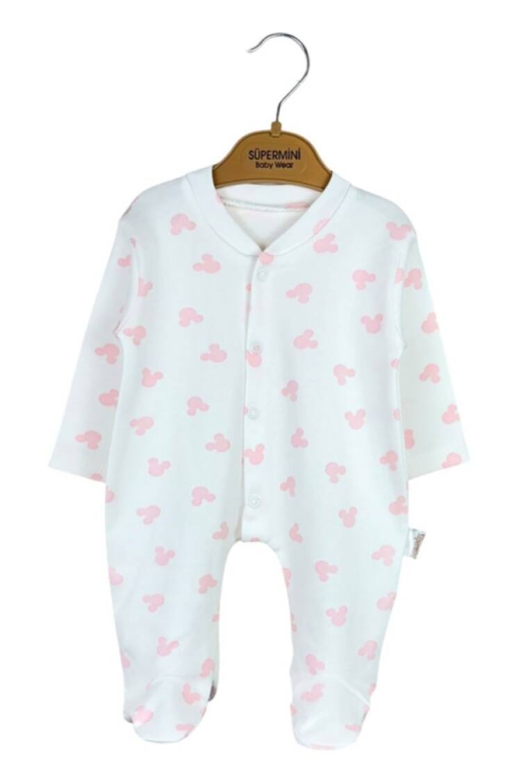 Baby Rompers and Overalls - B1 - Miki Desenli Kız Bebek Tulum - Brand: SÜPERMİNİ - Women & Kids, Baby Clothes Wholesale - Globality Store