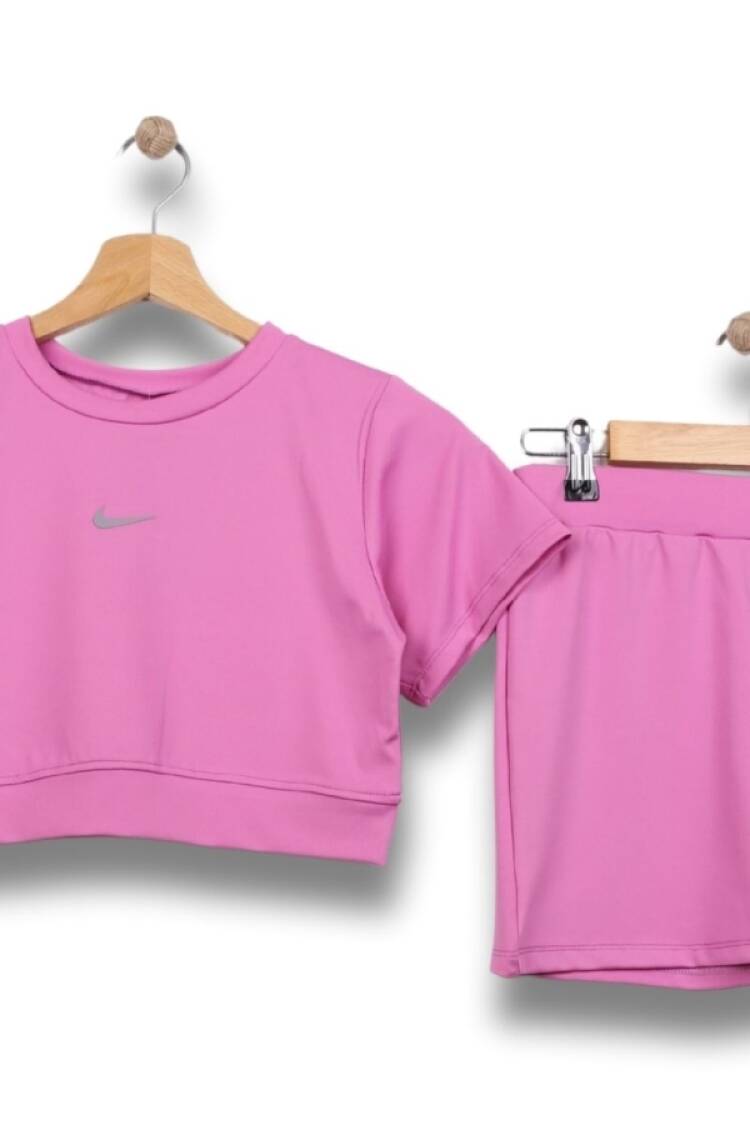 Mayo &amp; Deniz Şortu - B1 - Nike Baskılı Kız Mayo Takım - Brand: LYRA KİDS - Women & Kids, Baby Clothes Wholesale - Globality Store