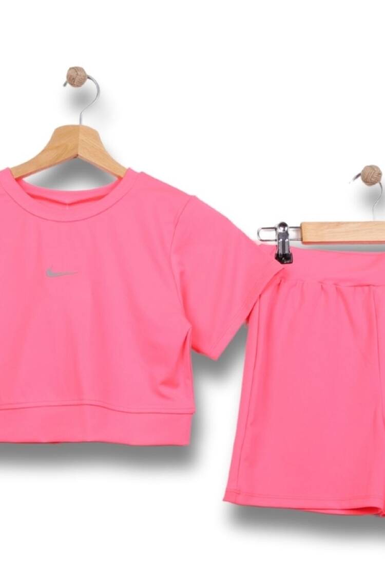 Mayo &amp; Deniz Şortu - B1 - Nike Baskılı Kız Mayo Takım - Brand: LYRA KİDS - Women & Kids, Baby Clothes Wholesale - Globality Store