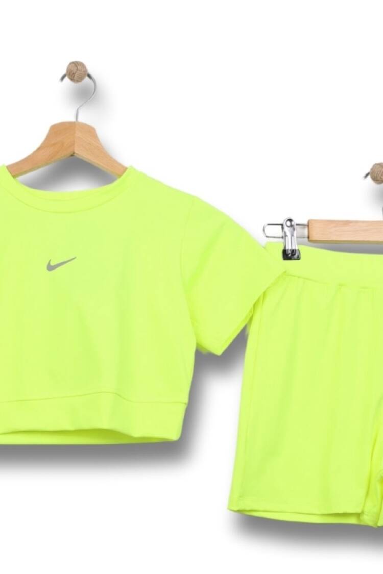 Mayo &amp; Deniz Şortu - B1 - Nike Baskılı Kız Mayo Takım - Brand: LYRA KİDS - Women & Kids, Baby Clothes Wholesale - Globality Store