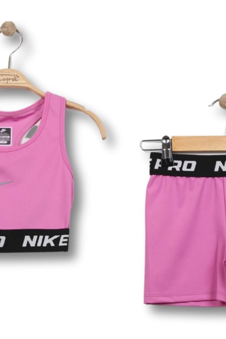 Mayo &amp; Deniz Şortu - B1 - Nike Pro Baskılı Kız Mayo Takım - Brand: LYRA KİDS - Women & Kids, Baby Clothes Wholesale - Globality Store
