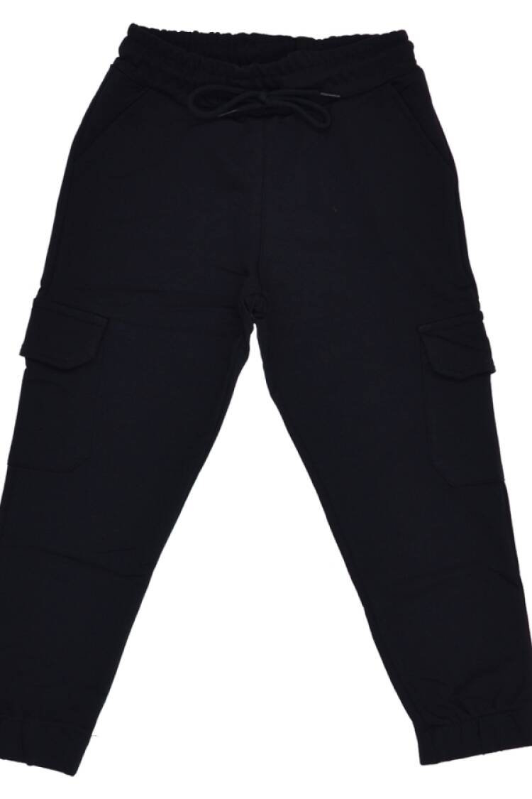 Girls' Suits - B1 - Paçası Lastikli Komando Cepli Kız Tek Alt - Brand: CARİBOU - Women & Kids, Baby Clothes Wholesale - Globality Store